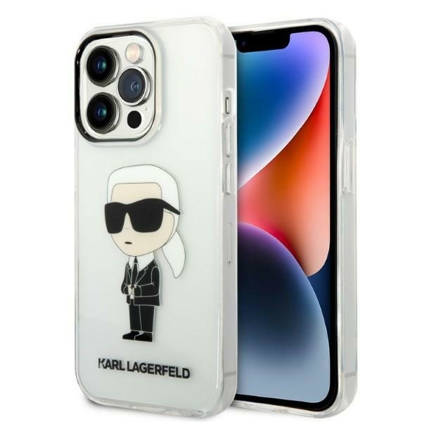 Husa pentru Apple iPhone 14 Pro Max, Karl Lagerfeld, Ikonik Karl, Transparenta