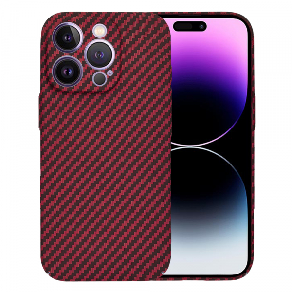 Husa pentru Apple iPhone 14 Pro Max, Techsuit, Carbonite FiberShell, Rosie