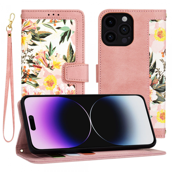 Husa pentru Apple iPhone 14 Pro Max, Techsuit, FlipCraft, Roz