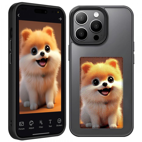 Husa pentru Apple iPhone 14 Pro Max, Techsuit, SmartScreen NFC, Neagra