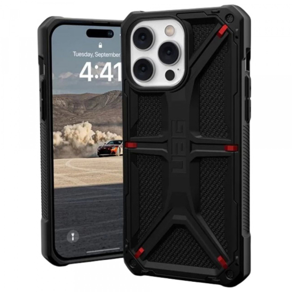 Husa pentru Apple iPhone 14 Pro Max, Urban Armor Gear, Monarch Kevlar, Neagra