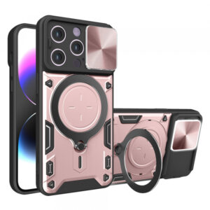 Husa pentru Apple iPhone 14 Pro, Techsuit, CamGuard Pro, Roz Aurie