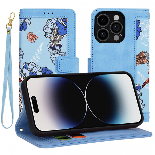 Husa pentru Apple iPhone 14 Pro, Techsuit, FlipCraft, Bleu