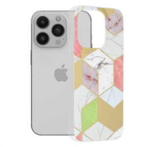 Husa pentru Apple iPhone 14 Pro, Techsuit, Marble, Mov