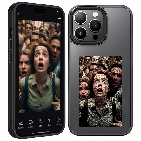 Husa pentru Apple iPhone 14 Pro, Techsuit, SmartScreen NFC, Neagra
