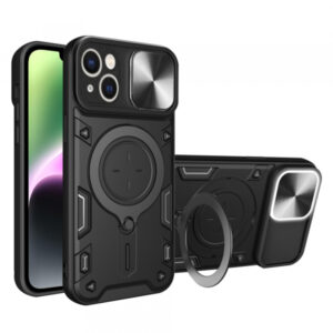 Husa pentru Apple iPhone 14, Techsuit, CamGuard Pro, Neagra