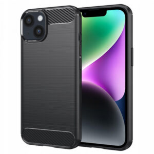 Husa pentru Apple iPhone 14, Techsuit, Carbon, Neagra