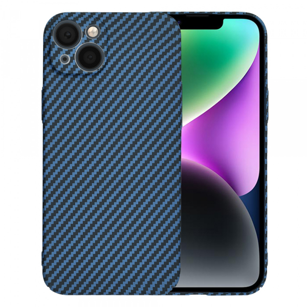Husa pentru Apple iPhone 14, Techsuit, Carbonite FiberShell, Turcoaz