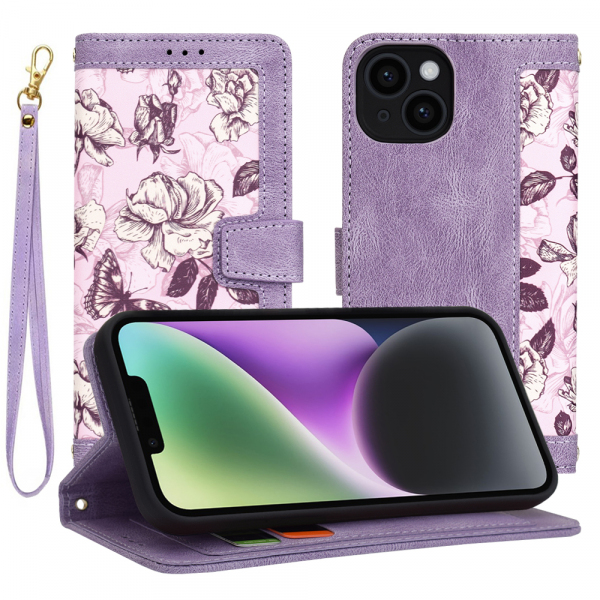 Husa pentru Apple iPhone 14, Techsuit, FlipCraft, Mov
