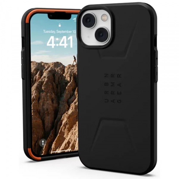 Husa pentru Apple iPhone 14, Urban Armor Gear, Civilian, Neagra