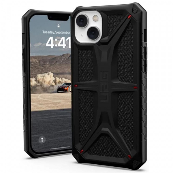 Husa pentru Apple iPhone 14, Urban Armor Gear, Monarch Kevlar, Neagra