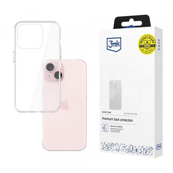 Husa pentru Apple iPhone 15, 3MK, Armor, Transparenta