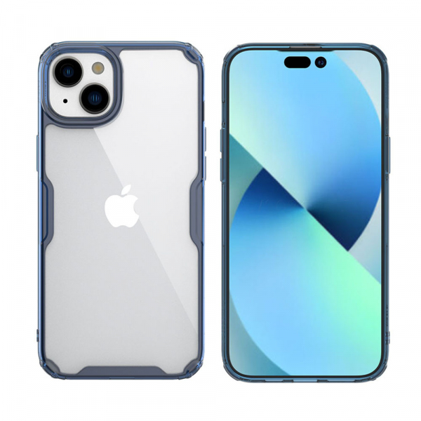 Husa pentru Apple iPhone 15 Plus, Nillkin, Nature, Albastra