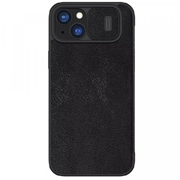 Husa pentru Apple iPhone 15 Plus, Nillkin, Qin, Neagra