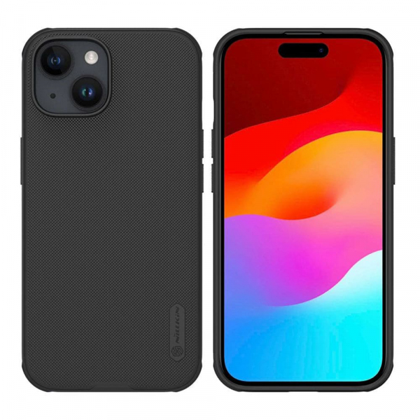 Husa pentru Apple iPhone 15 Plus, Nillkin, Super Shield, Neagra Satinata