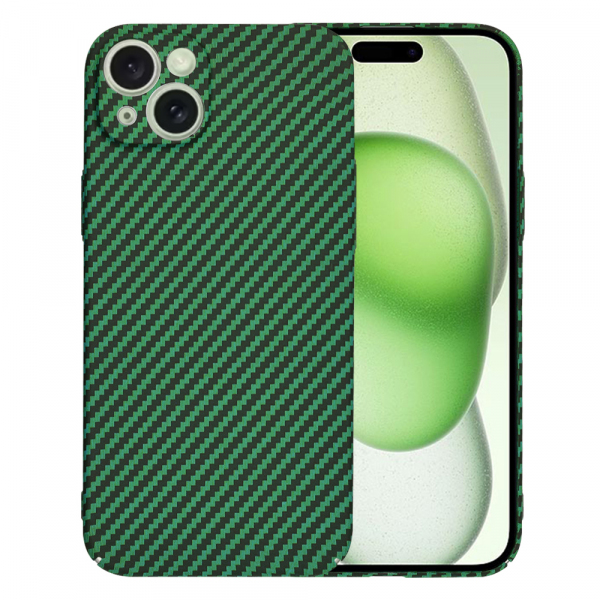 Husa pentru Apple iPhone 15 Plus, Techsuit, Carbonite FiberShell, Verde
