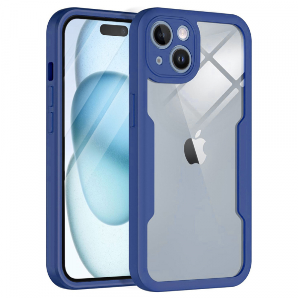 Husa pentru Apple iPhone 15 Plus, Techsuit, ColorVerse 360, Albastra