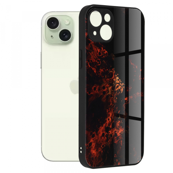 Husa pentru Apple iPhone 15 Plus, Techsuit, Glaze, Rosie