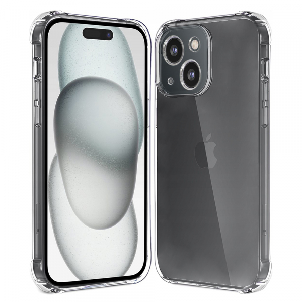 Husa pentru Apple iPhone 15 Plus, Techsuit, Shockproof Clear, Transparenta