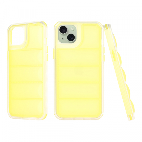 Husa pentru Apple iPhone 15 Plus, Techsuit, Wave Shield, Galbena