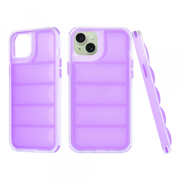 Husa pentru Apple iPhone 15 Plus, Techsuit, Wave Shield, Mov
