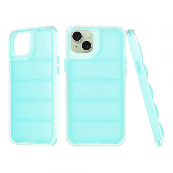 Husa pentru Apple iPhone 15 Plus, Techsuit, Wave Shield, Turcoaz