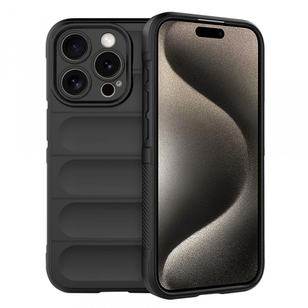 Husa pentru Apple iPhone 15 Pro Max, Techsuit, Magic Shield, Neagra