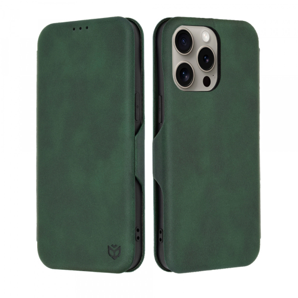 Husa pentru Apple iPhone 15 Pro Max, Techsuit, Safe Wallet Plus, Verde
