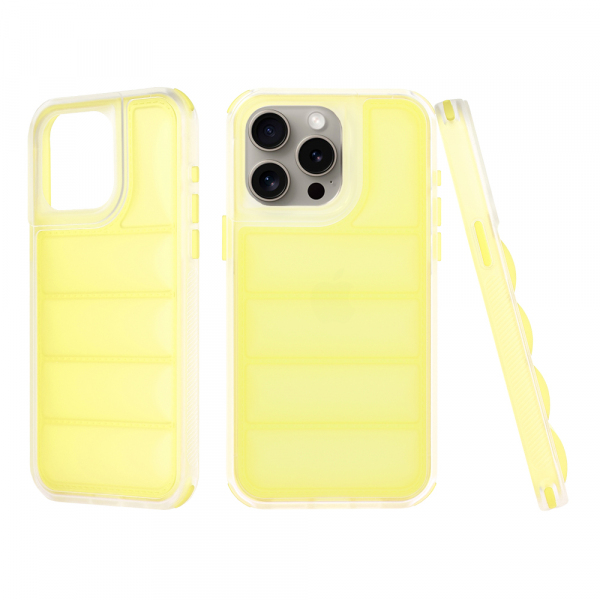 Husa pentru Apple iPhone 15 Pro Max, Techsuit, Wave Shield, Galbena