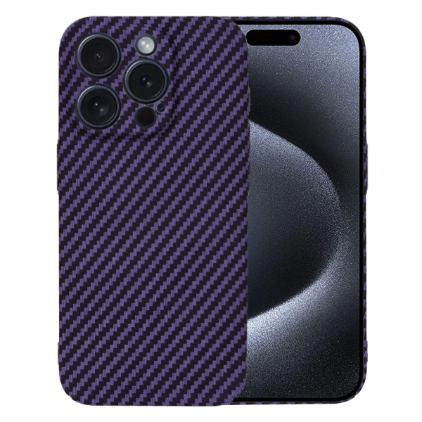 Husa pentru Apple iPhone 15 Pro, Techsuit, Carbonite FiberShell, Mov