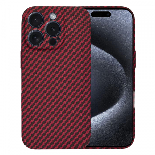 Husa pentru Apple iPhone 15 Pro, Techsuit, Carbonite FiberShell, Rosie