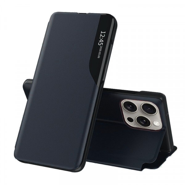 Husa pentru Apple iPhone 15 Pro, Techsuit, eFold, Albastra Inchis