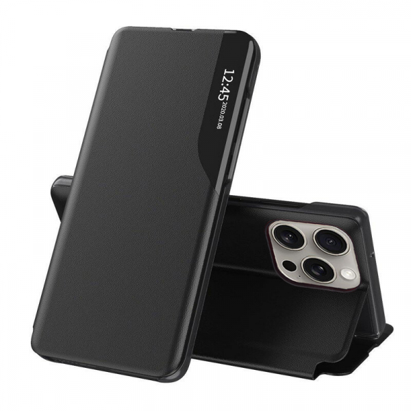 Husa pentru Apple iPhone 15 Pro, Techsuit, eFold, Neagra