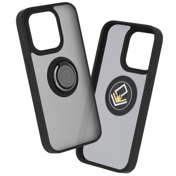 Husa pentru Apple iPhone 15 Pro, Techsuit, Glinth Big Lens Hole, Neagra