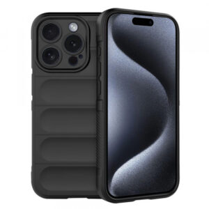 Husa pentru Apple iPhone 15 Pro, Techsuit, Magic Shield, Neagra