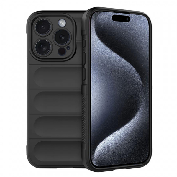 Husa pentru Apple iPhone 15 Pro, Techsuit, Magic Shield, Neagra