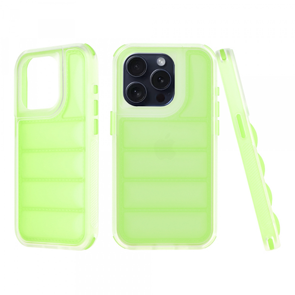 Husa pentru Apple iPhone 15 Pro, Techsuit, Wave Shield, Verde