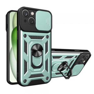 Husa pentru Apple iPhone 15, Techsuit, CamShield, Verde