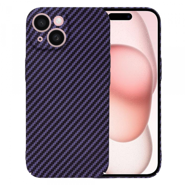 Husa pentru Apple iPhone 15, Techsuit, Carbonite FiberShell, Mov