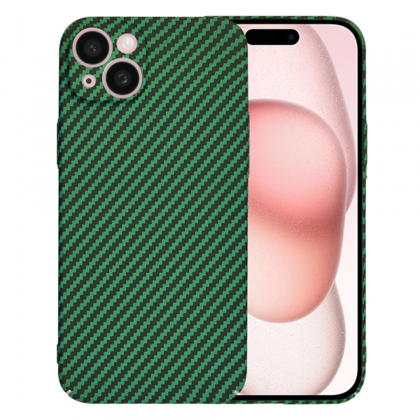 Husa pentru Apple iPhone 15, Techsuit, Carbonite FiberShell, Verde