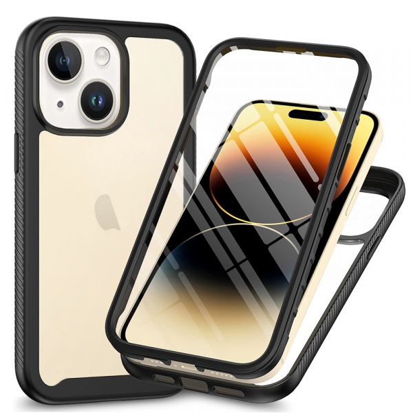 Husa pentru Apple iPhone 15, Techsuit, Defense360 Pro, Neagra