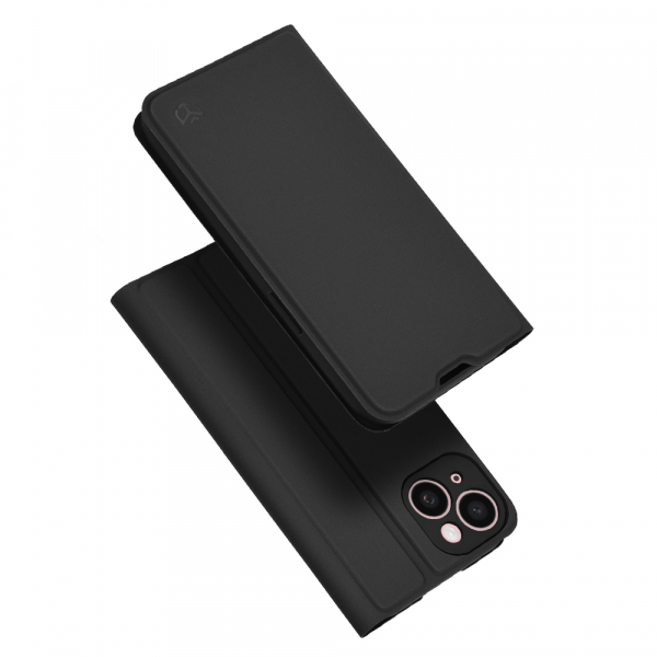 Husa pentru Apple iPhone 15, Techsuit, Magskin Book, Neagra
