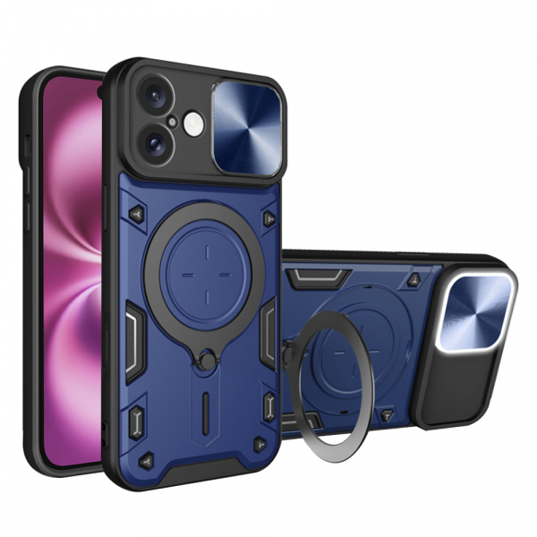 Husa pentru Apple iPhone 16 Plus, Techsuit, CamGuard Pro, Albastra