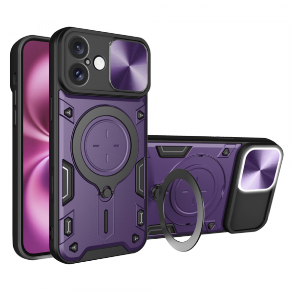 Husa pentru Apple iPhone 16 Plus, Techsuit, CamGuard Pro, Mov