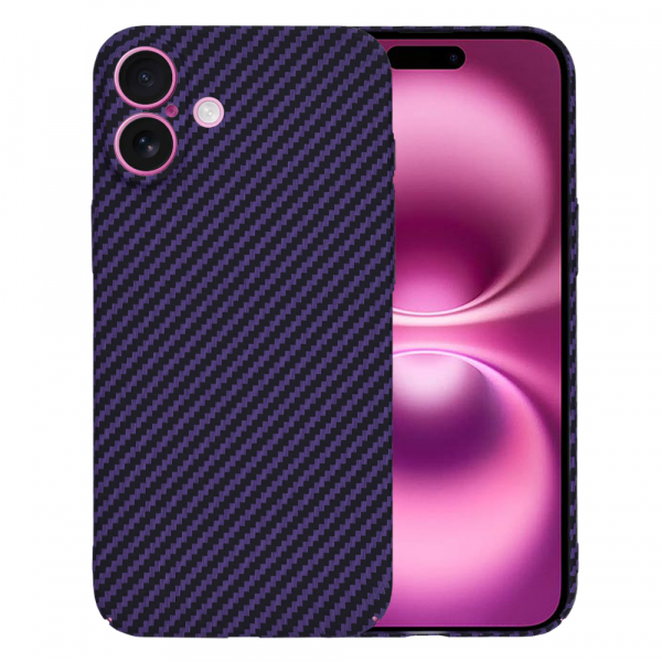 Husa pentru Apple iPhone 16 Plus, Techsuit, Carbonite FiberShell, Mov