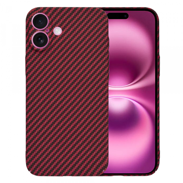 Husa pentru Apple iPhone 16 Plus, Techsuit, Carbonite FiberShell, Rosie