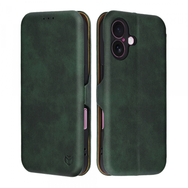 Husa pentru Apple iPhone 16 Plus, Techsuit, Safe Wallet Plus, Verde