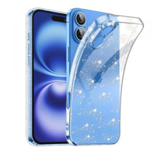 Husa pentru Apple iPhone 16 Plus, Techsuit, SparkleSkin, Transparenta