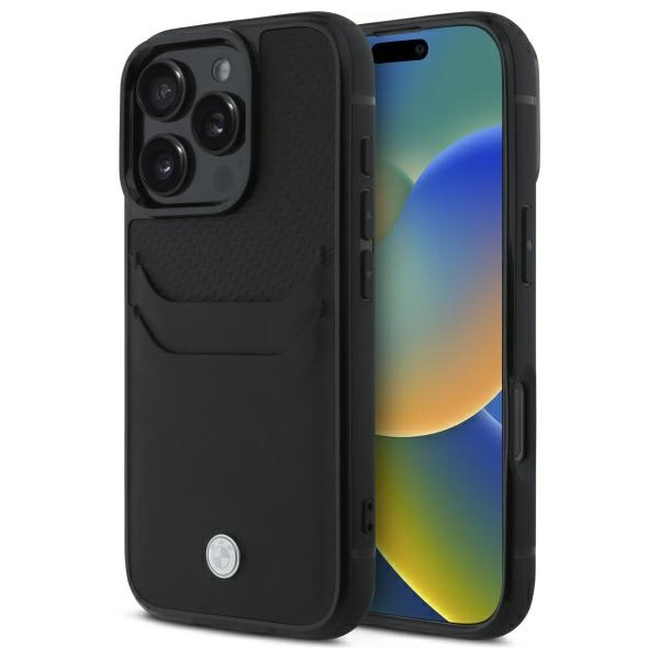Husa pentru Apple iPhone 16 Pro Max, BMW, Natural Sign Cardslot, Neagra