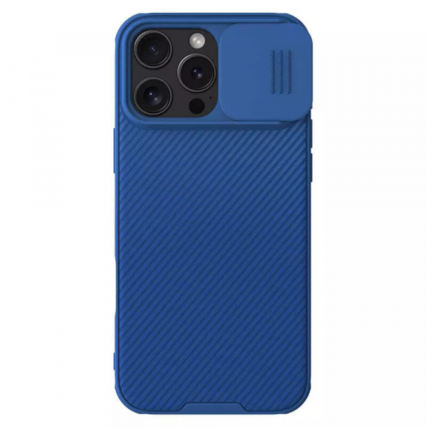 Husa pentru Apple iPhone 16 Pro Max, Nillkin, CamShield Pro, Albastra
